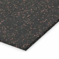 Černo-červená gumová soklová podlahová lišta FLOMA FitFlo SF1050 - 200 x 7 cm a tloušťka 0,8 cm