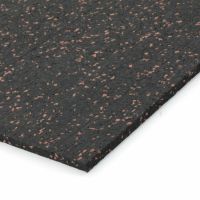Černo-červená gumová soklová podlahová lišta FLOMA FitFlo IceFlo - 200 x 7 x 0,8 cm