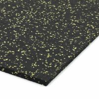 Černo-žlutá gumová soklová podlahová lišta FLOMA FitFlo IceFlo - 200 x 7 x 0,8 cm