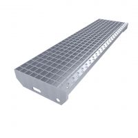 Ocelová pozinkovaná svařovaná schodnice (30/3, 34/38) FLOMA SteelStep - 100 x 27 x 3 cm