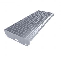 Ocelová pozinkovaná svařovaná schodnice (30/3, 34/38) FLOMA SteelStep - 80 x 30,5 x 3 cm