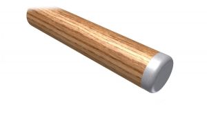 Koncovka madla plochá nerez pro dřevěná madla ø42mm