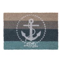 Kokosová vnitřní čistící vstupní rohož FLOMA Ruco Anchor - 40 x 60 x 1,5 cm