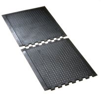 Černá gumová protiskluzová rohož (25% nitrilová pryž) (střed) Comfort-Lok - délka 80 cm, šířka 70 cm a výška 1,2 cm