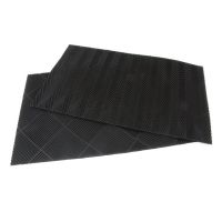 Gumová čisticí oboustranná venkovní vstupní rohož FLOMA Double-sided - délka 45 cm, šířka 75 cm, výška 1 cm
