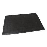 Modrá textilní venkovní čisticí vstupní rohož FLOMA Crossing - délka 45 cm, šířka 75 cm, výška 0,8 cm