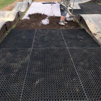 Gumová čisticí venkovní vstupní rohož na hrubé nečistoty FLOMA Octomat - délka 40 cm, šířka 60 cm, výška 2,2 cm