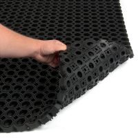 Gumová čisticí venkovní vstupní rohož na hrubé nečistoty FLOMA Octomat - délka 40 cm, šířka 60 cm, výška 2,2 cm