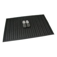 Gumová děrovaná čisticí vstupní rohož FLOMA Waves - délka 60 cm, šířka 90 cm, výška 1,5 cm