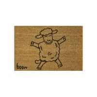 Kokosová čistící venkovní vstupní rohož FLOMA Sheep - délka 40 cm, šířka 60 cm a výška 1,4 cm