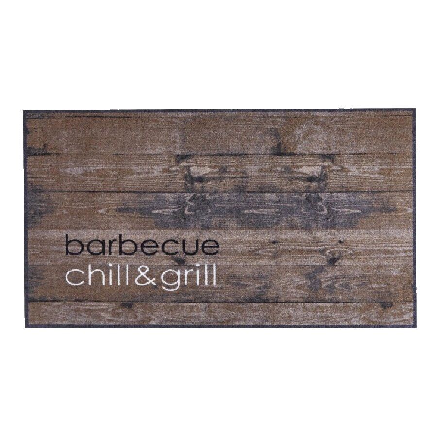 Pratelný koberec do kuchyně FLOMA BBQ Chill & Grill (Cfl-S1) - délka 67 cm, šířka 120 cm, výška 0,5 cm