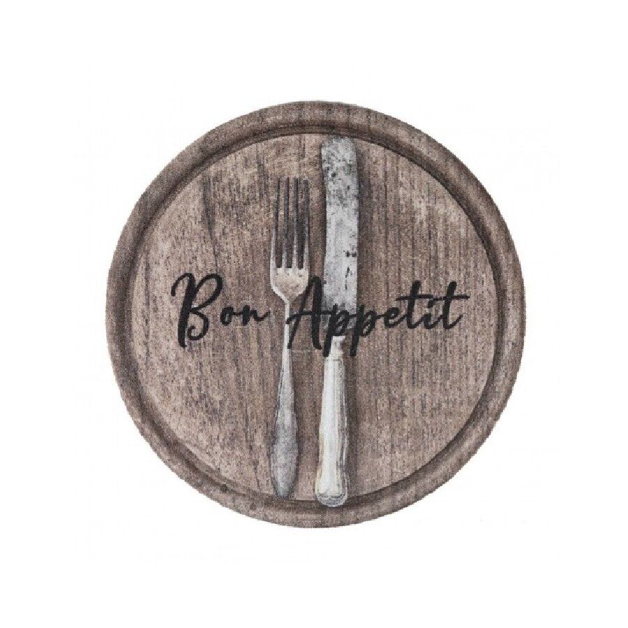 Pratelný koberec do kuchyně FLOMA Bon Appetit - průměr 67 cm, výška 0,5 cm