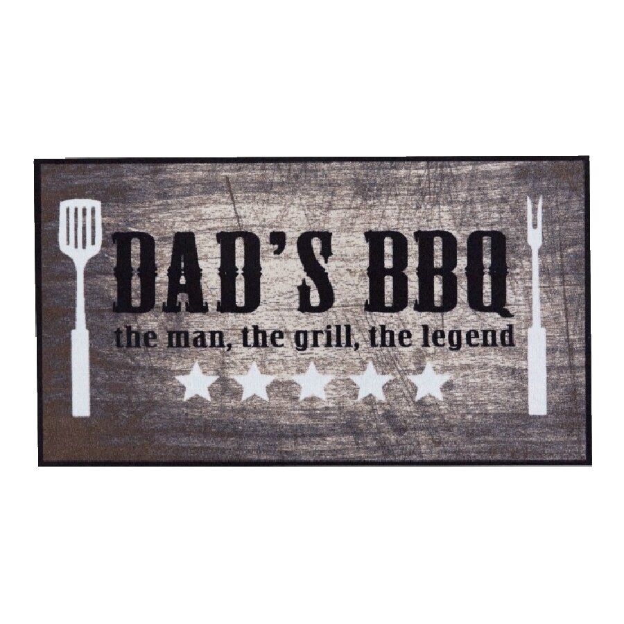 Kuchyňský pratelný koberec FLOMA Dad's bbq (Cfl-S1) - délka 67 cm, šířka 120 cm, výška 0,5 cm