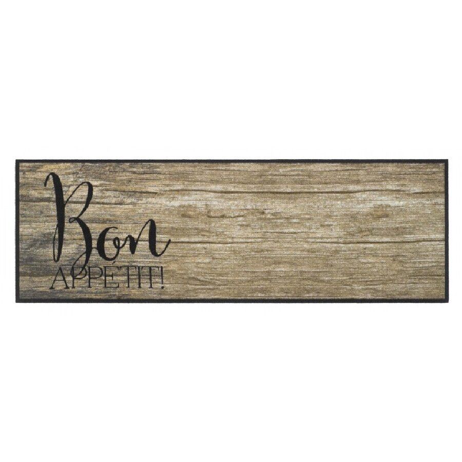 Pratelný koberec do kuchyně FLOMA Wood - délka 50 cm, šířka 150 cm, výška 0,5 cm