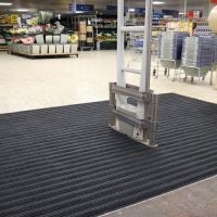Antracitová textilní zátěžová vstupní rohož Premier TruckStop (Cfl-S2) - délka 44 cm, šířka 29 cm, výška 1,35 cm