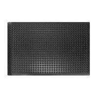 Černá gumová protiúnavová olejivzdorná rohož (25% nitrilová pryž) - délka 90 cm, šířka 60 cm a výška 1,4 cm F