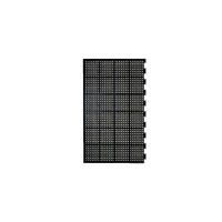 Černá gumová protiúnavová protiskluzová olejivzdorná rohož (okraj) - délka 150 cm, šířka 90 cm, výška 1,2 cm F