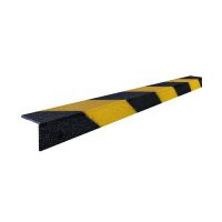 Černo-žlutá karborundová schodová hrana - 100 x 5,5 x 5,5 cm a tloušťka 0,5 cm