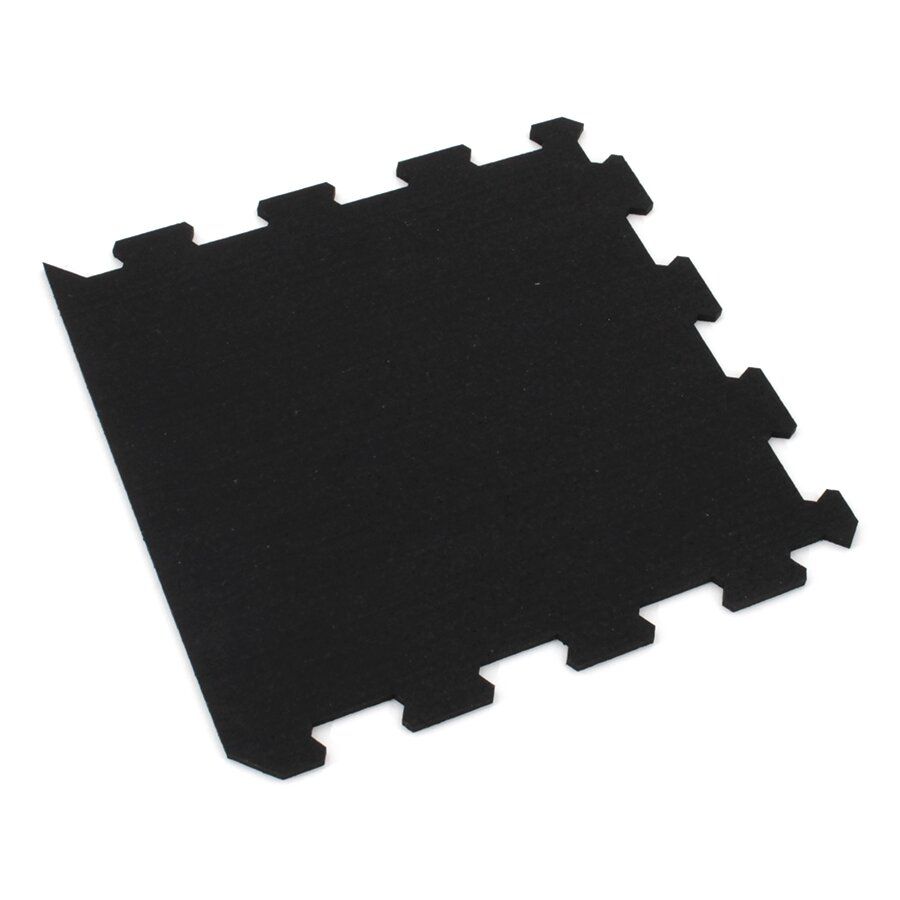 Gumová antivibrační tlumící modulová puzzle rohož (okraj) FLOMA UniPad S850 - délka 95,6 cm, šířka 95,6 cm, výška 0,8 cm