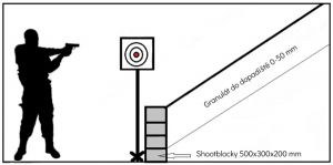 Gumový shootblock na střelnice FLOMA - délka 50 cm, šířka 30 cm, výška 20 cm