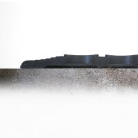 Černá gumová protiúnavová protiskluzová olejivzdorná rohož (100% nitrilová pryž) High-Duty Grit - délka 150 cm, šířka 90 cm, výška 1,3 cm F