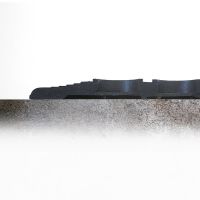Černá gumová protiúnavová protiskluzová olejivzdorná rohož High-Duty Grit 100% nitril - délka 150 cm, šířka 90 cm, výška 1,3 cm F