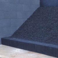 Černý gumový podkládací blok FLOMA ReRUB - délka 50 cm, šířka 30 cm, výška 20 cm