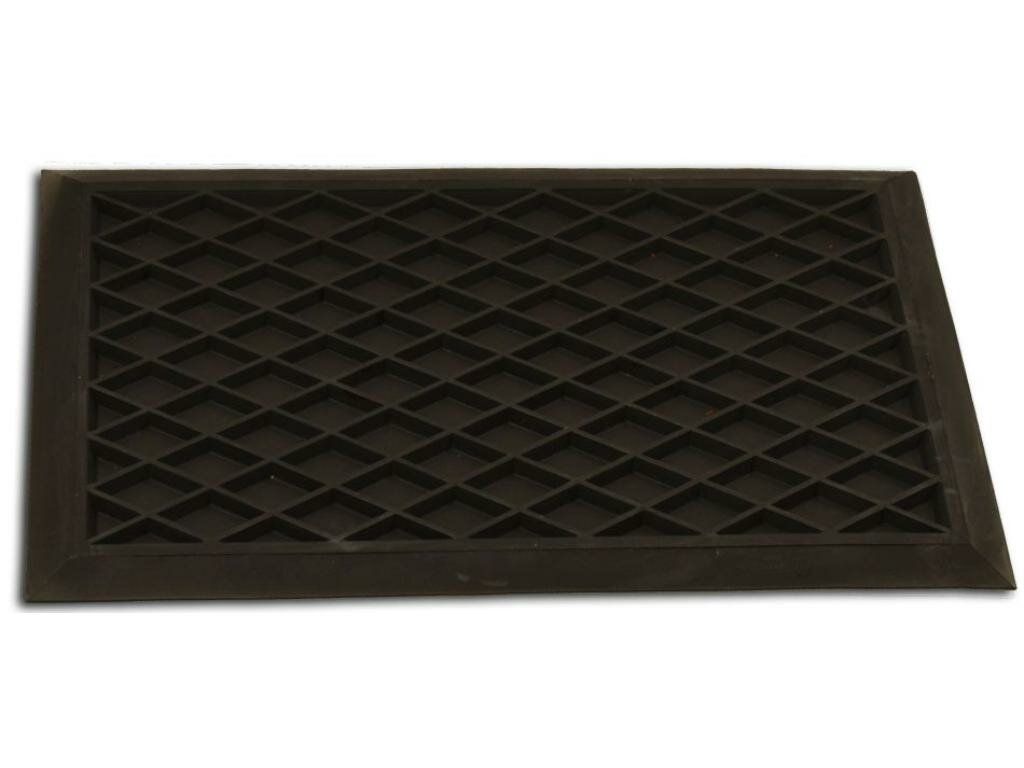 Gumová venkovní čisticí vstupní rohož FLOMA Simple - délka 30 cm, šířka 45 cm, výška 1 cm
