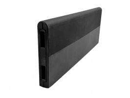 Gumová modulová ochrana zdí, stěn (svodidlo) FLOMA UniProtection - délka 50 cm, výška 18 cm, tloušťka 3 cm