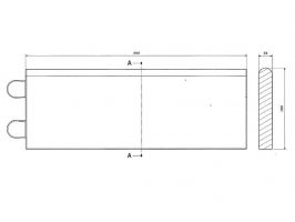 Gumový univerzální zahradní obrubník FLOMA UniCurb - délka 50 cm, výška 18 cm, tloušťka 3 cm