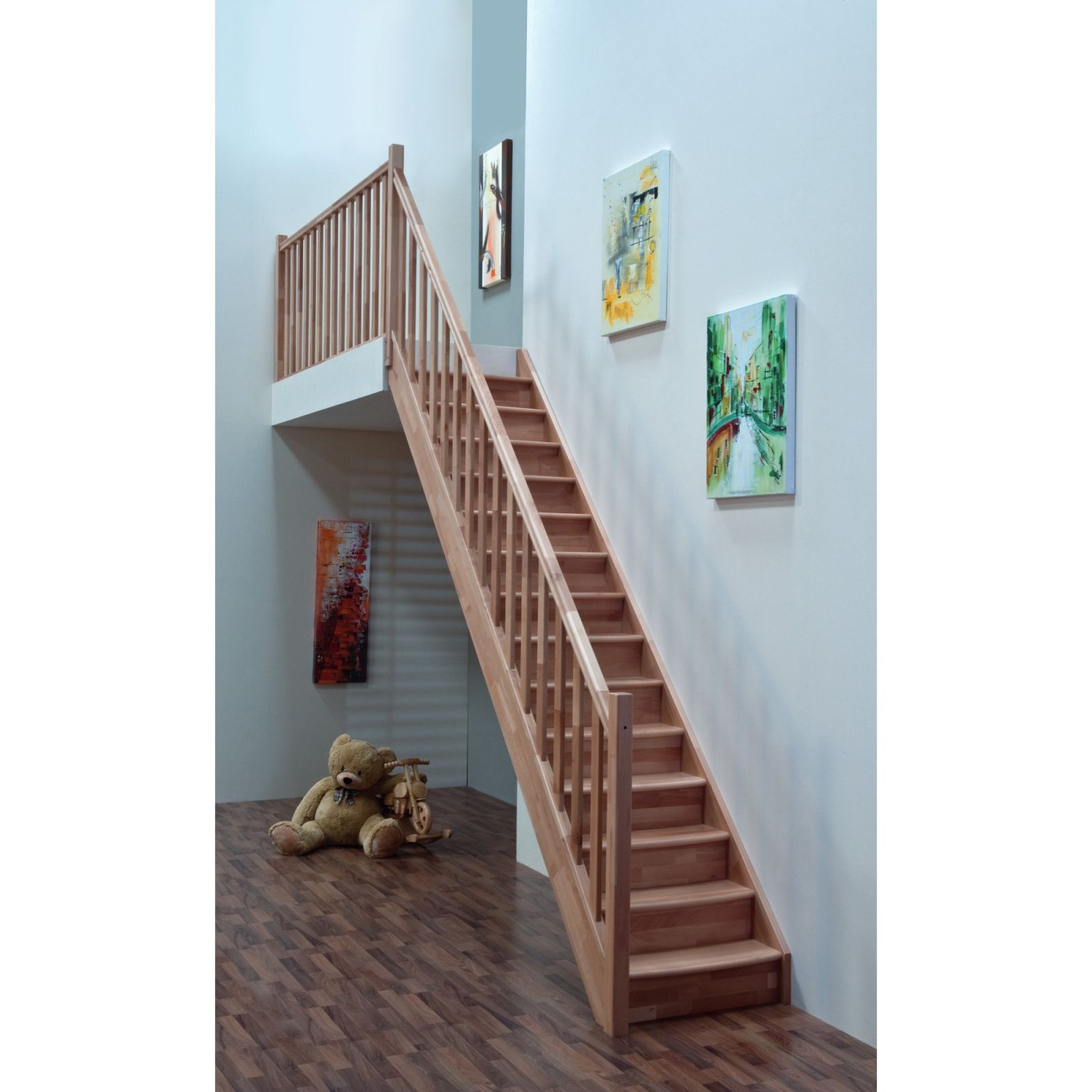 Bukové schodiště Home přímé 300 cm Minka
