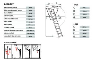 Půdní schody MACHER Easy Step 120x60