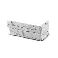 Roh pro obkladový kámen Steinblau FASAD - bílá, balení 0,87bm, beton