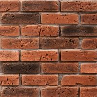 Vzorek - Cihlový obklad se spárou ARICA 2 červená 227/73/20mm beton (1 ks) Steinblau