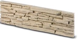 Vzorek - Kamenný obklad CUBANA krémová 492x145x35 mm Beton (1 ks) Steinblau
