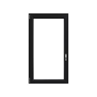 Okno plastové EKOSUN 6 bílé/antracit, OS1A 50x62 P, dvojskl, 6kom/81mm (vč. kliky)