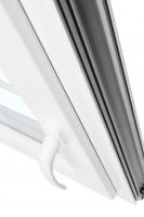 Okno plastové EKOSUN 6 bílé, OS1A 120x120 L, dvojsklo, 6kom/81mm (vč. kliky) Eko-Okna