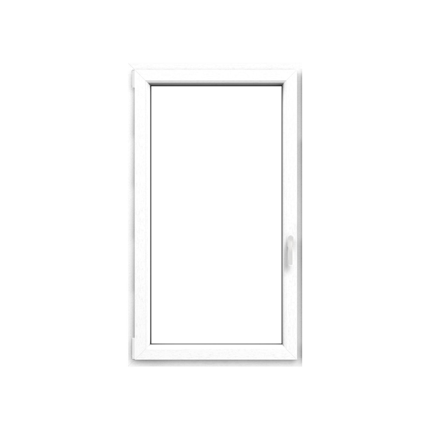 Okno plastové EKOSUN 6 bílé, OS1A 120x120 P, dvojsklo, 6kom/81mm (vč. kliky) Eko-Okna