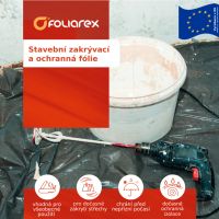 Stavební zakrývací a ochranná fólie 4x3 m - 100um černá