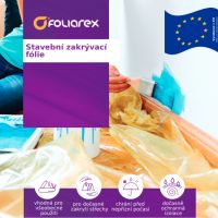 Stavební zakrývací fólie 4x6 m - 100um žlutá