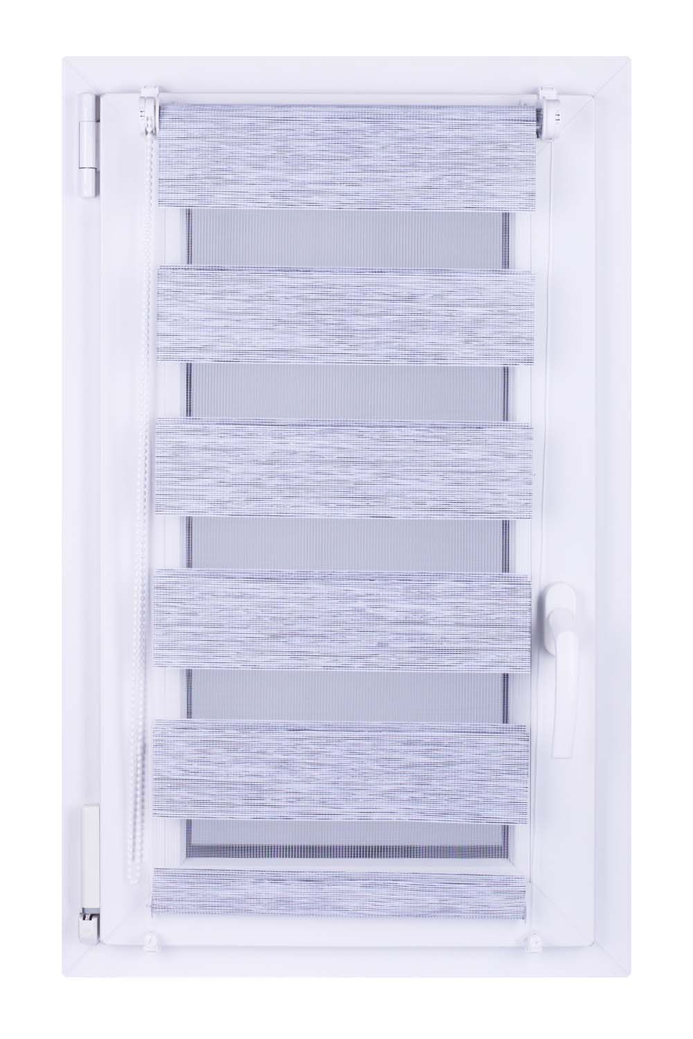 Roleta DEN&NOC Wood 81 x 150 cm bílo šedá č. BH67 Macher Decori