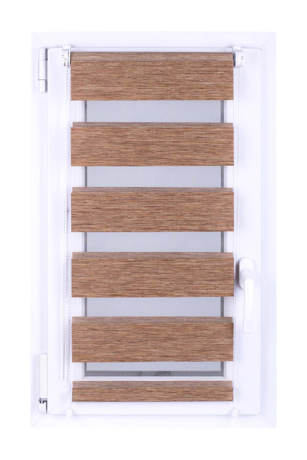 Roleta DEN&NOC Wood 57 x 150 cm světle hnědá č. BH61 Macher Decori