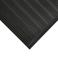 Černá gumová protiskluzová protiúnavová průmyslová rohož - 18,3 m x 90 cm x 0,9 cm