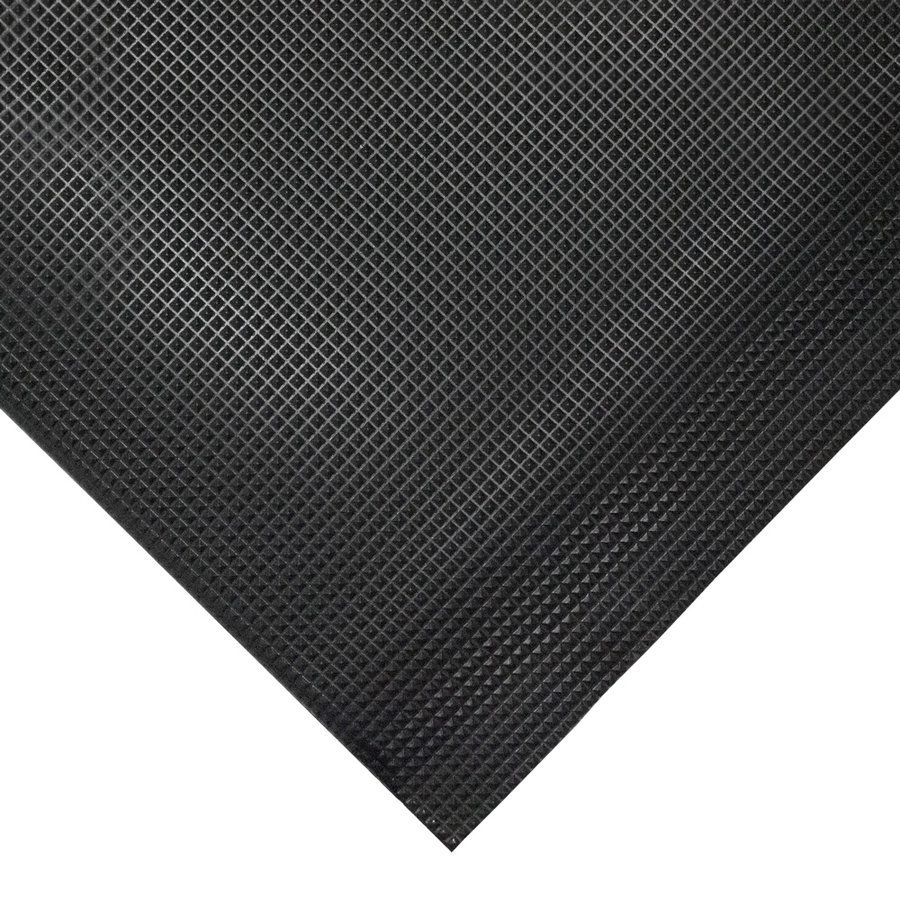 Černá gumová protiskluzová protiúnavová rohož - délka 90 cm, šířka 60 cm, výška 1,5 cm F