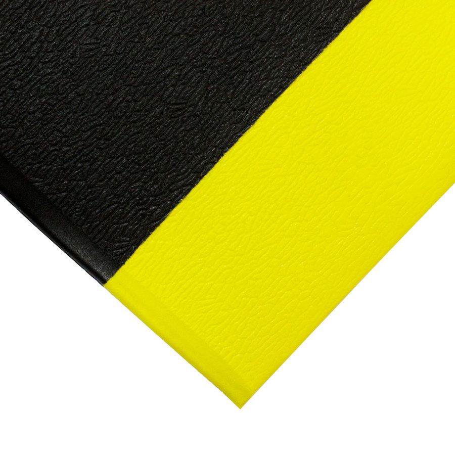 Černo-žlutá pěnová protiskluzová protiúnavová rohož (role) - délka 18,3 m, šířka 90 cm, výška 0,95 cm F