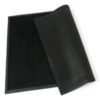 Gumová venkovní čisticí vstupní rohož FLOMA Rubber Brush - délka 90 cm, šířka 120 cm, výška 1,2 cm