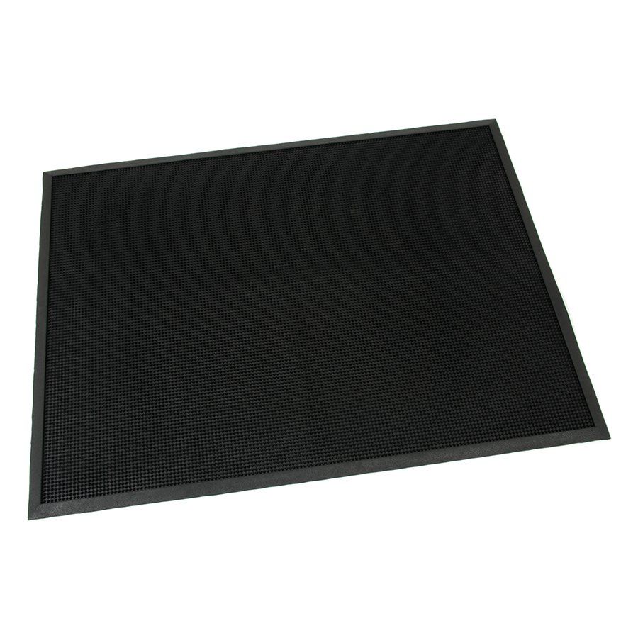 Gumová venkovní čisticí vstupní rohož FLOMA Rubber Brush - délka 90 cm, šířka 120 cm, výška 1,2 cm