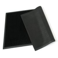 Gumová venkovní čisticí vstupní rohož FLOMA Rubber Brush - délka 90 cm, šířka 150 cm, výška 1,2 cm