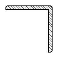 Lišta L profil rovnoramenný 45X45X2000 mm borovice Gaff