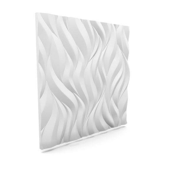 Stěnový panel 3D efekt přetíratelný - vzor PLAMENY 60x60cm